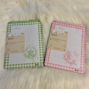 Wicked NotePad & Pen Set Bundle Glinda AND Elphaba Limited Edition NEW & SEALED